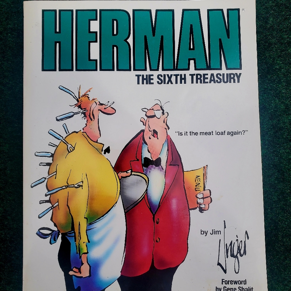 Herman : The Sixth Treasury by Jim Unger 1988, Trade Paperback Andrews & McMeel